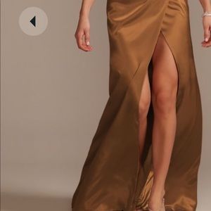 Used David bridal dress worn once size 16